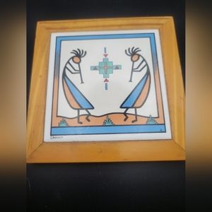 Southwestern Kopapeli Tile Trivit Wall Decor